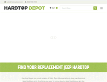 Tablet Screenshot of hardtopdepot.com